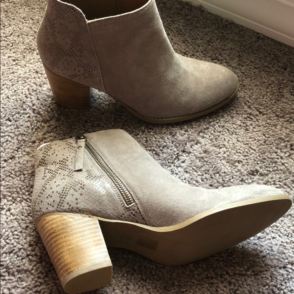 MIA suede heeled booties